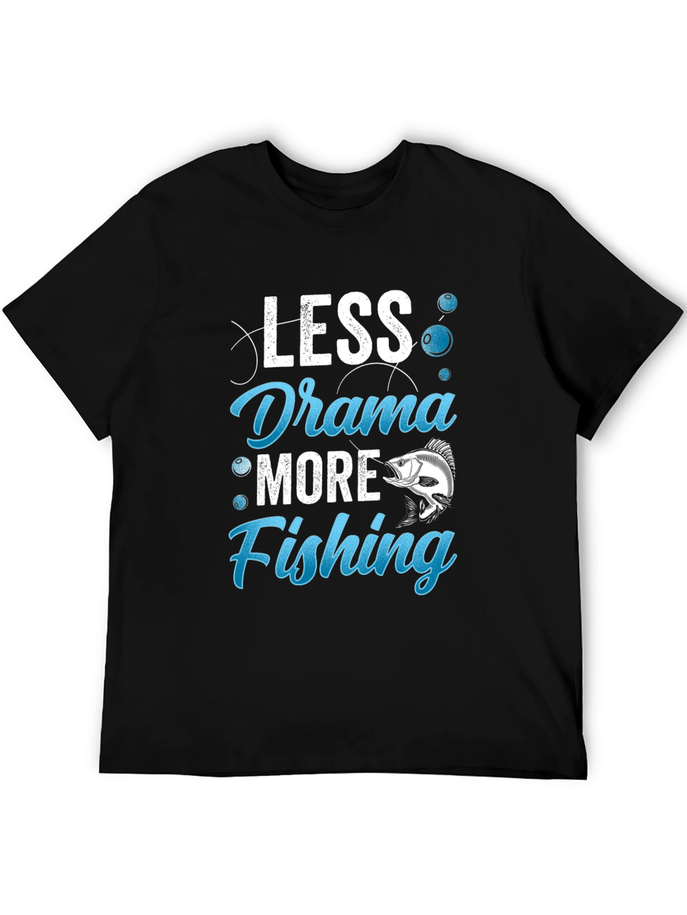 Less Drama More Fishing Graphic Tee