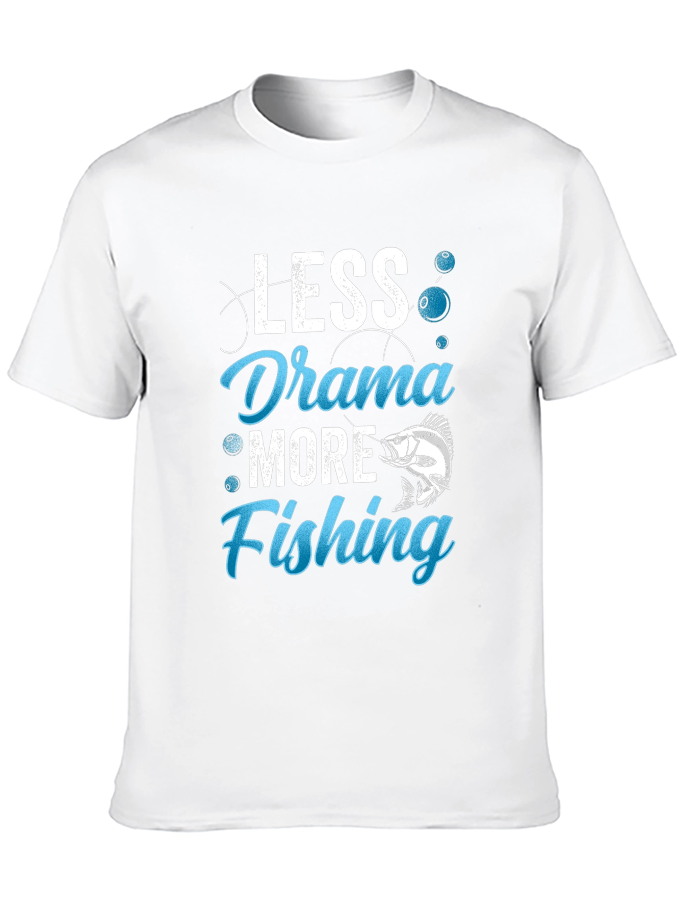 Less Drama More Fishing Graphic Tee