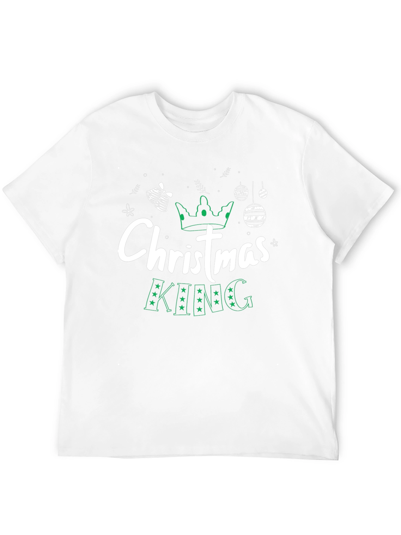 Christmas King Black Graphic Tee