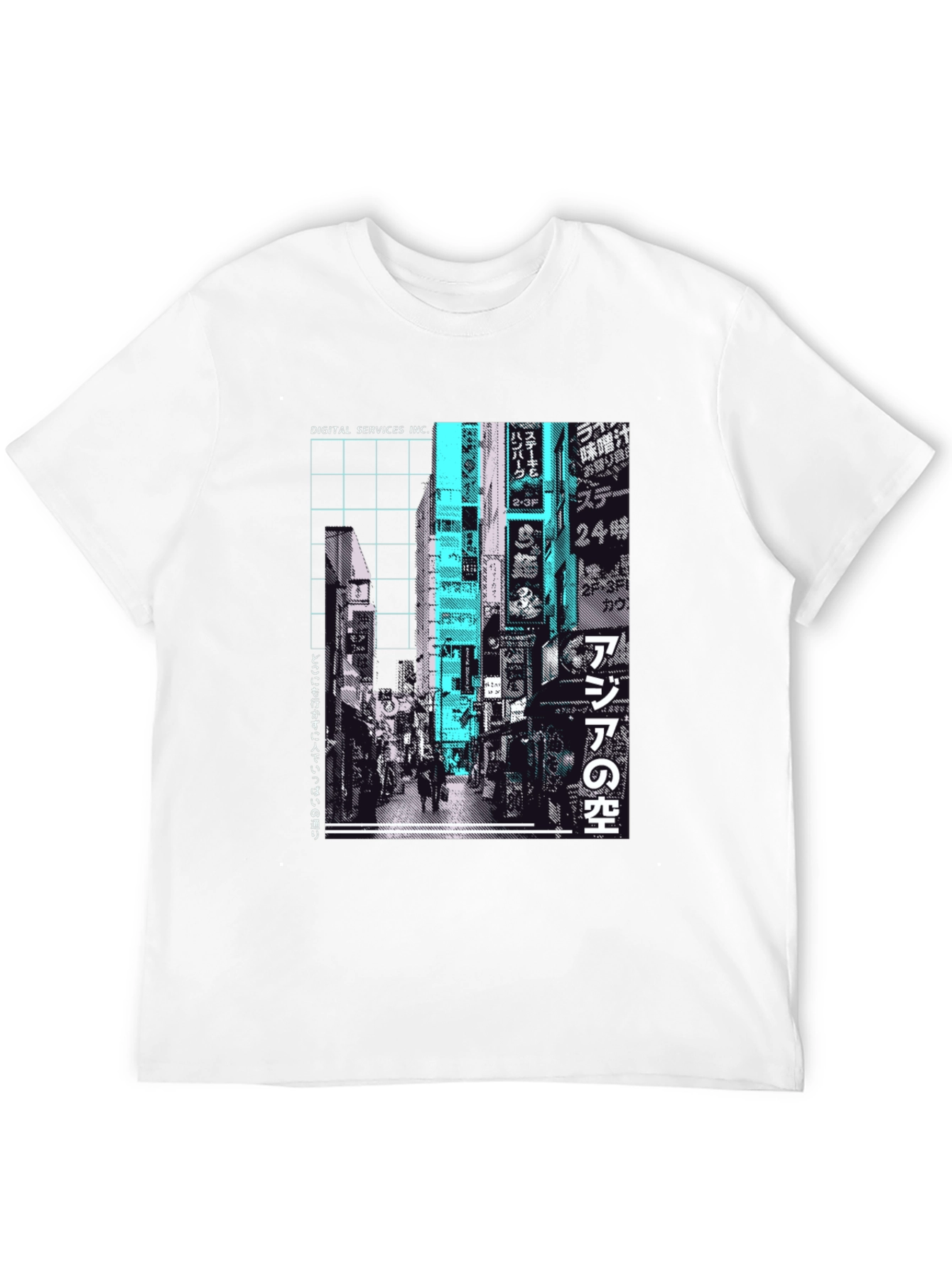 Urban Streetwear T-Shirt - Tokyo Cityscape Graphic Tee