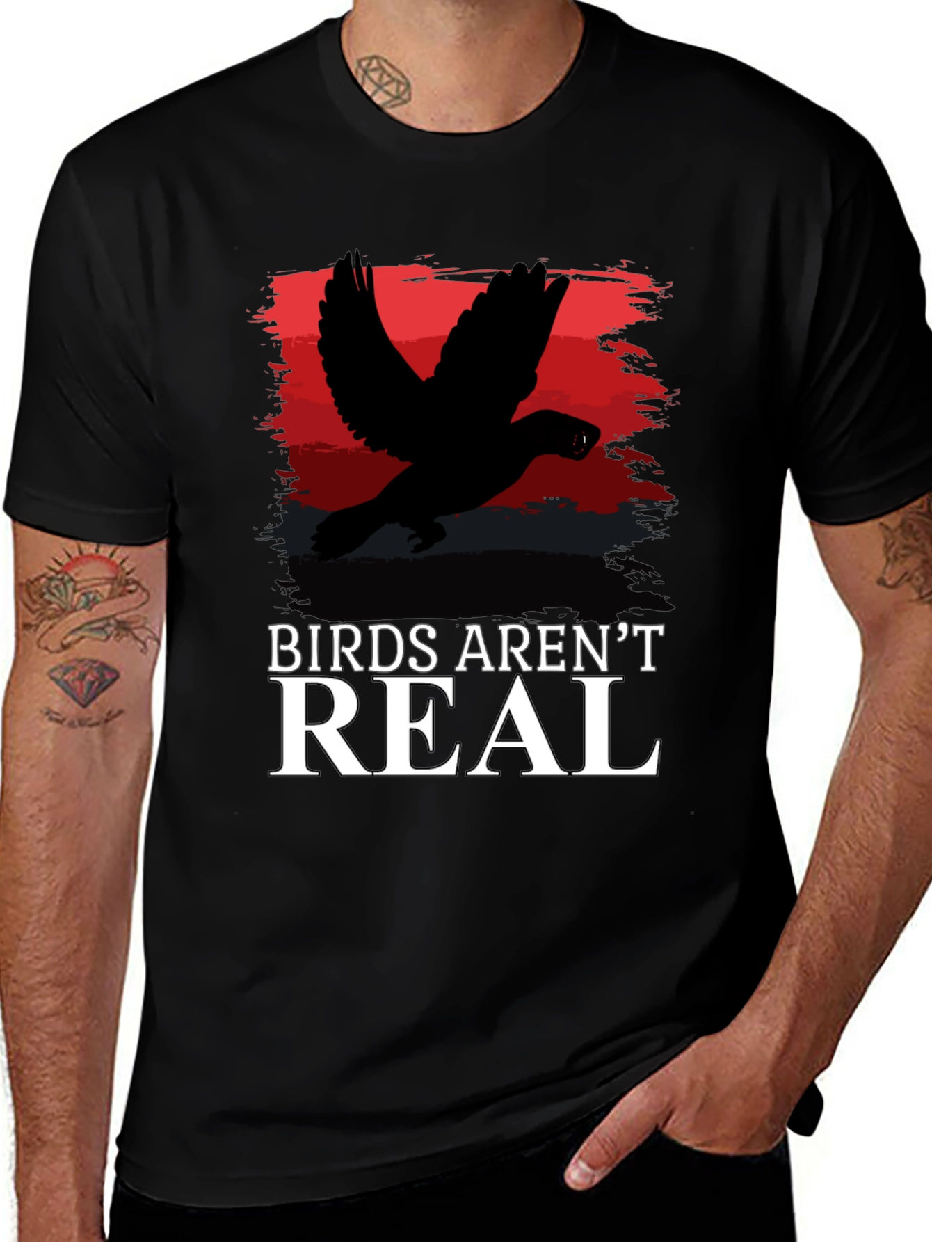 Birds Arent Real Graphic T-Shirt