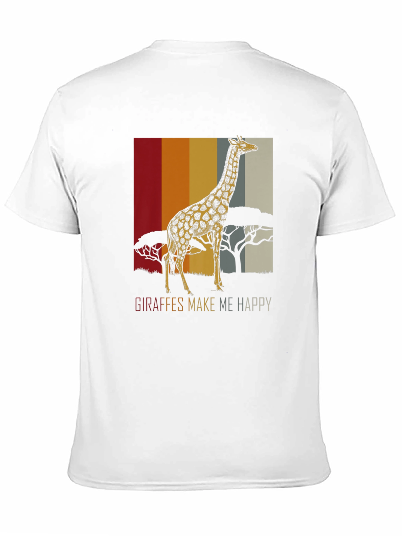 Giraffe Graphic Tee - Safari Animal Lover T-Shirt