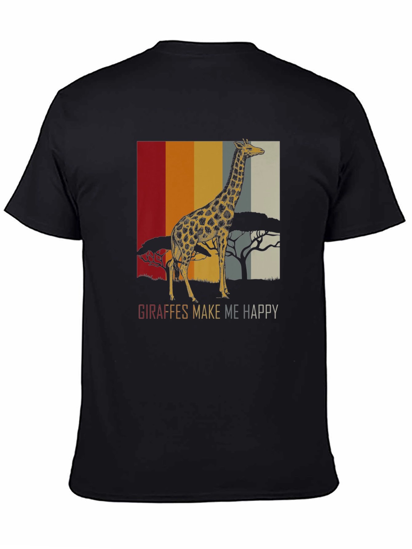 Giraffe Graphic Tee - Safari Animal Lover T-Shirt