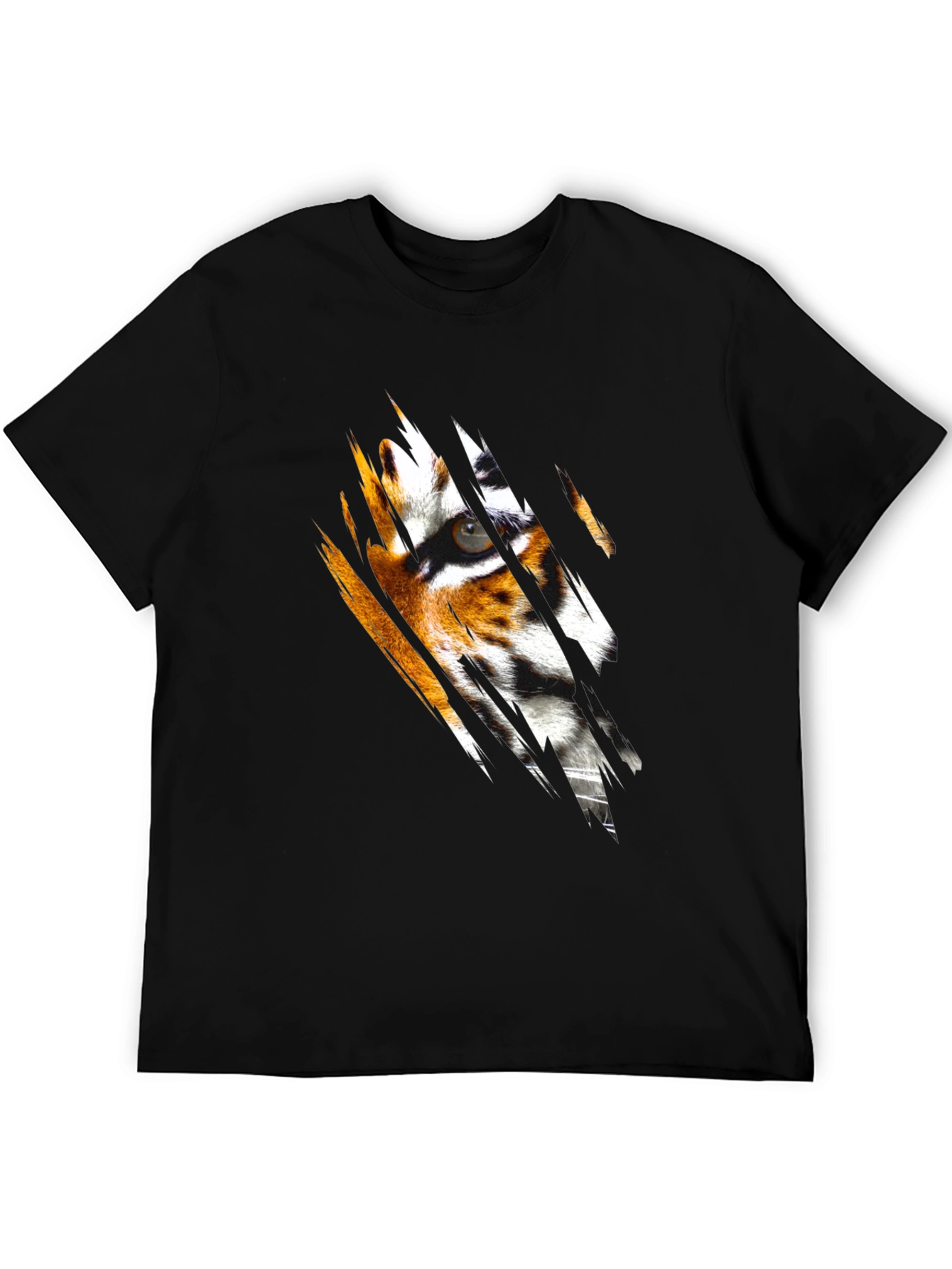 Tiger Eye Graphic Black T-Shirt