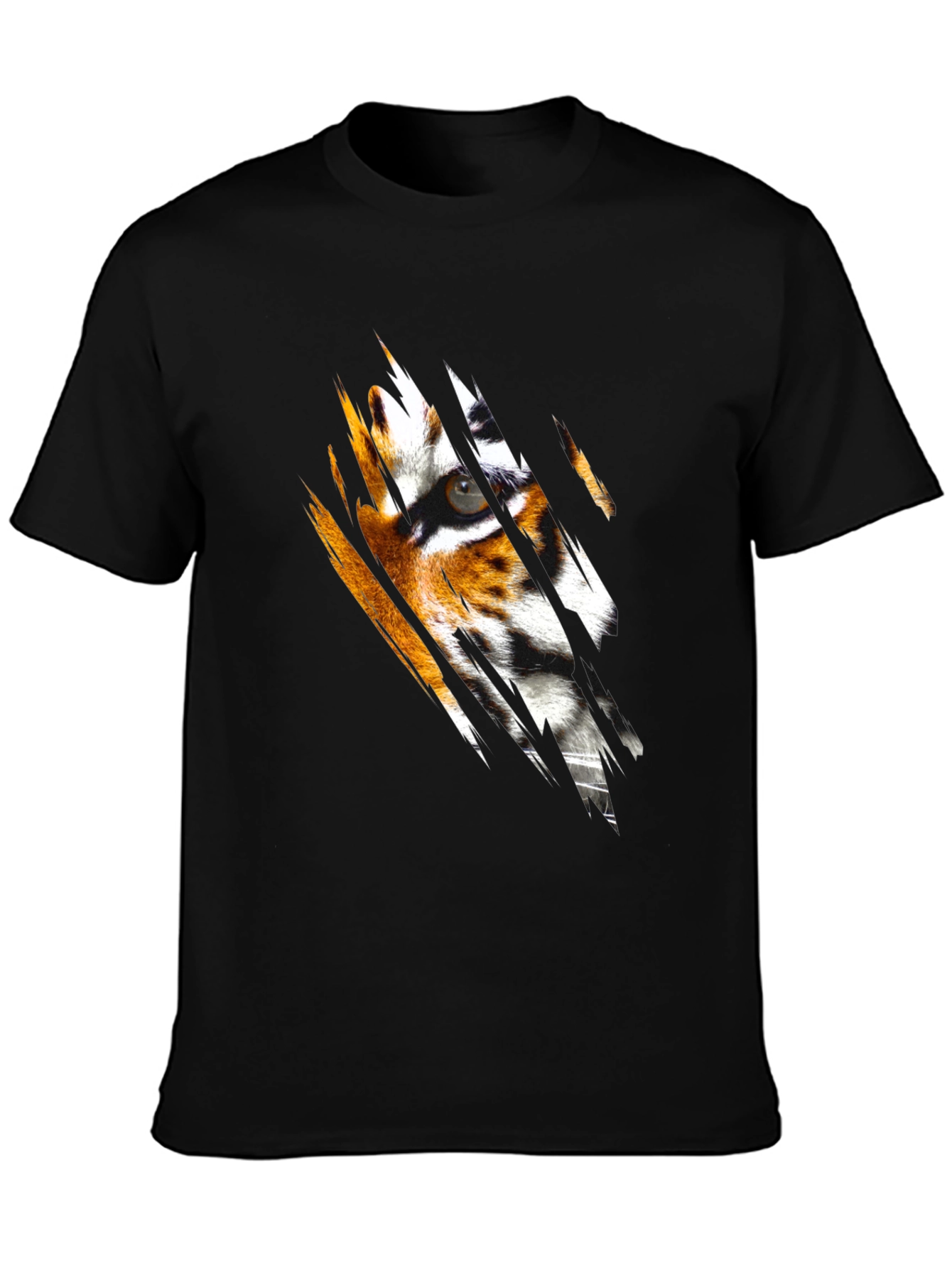 Tiger Eye Graphic Black T-Shirt