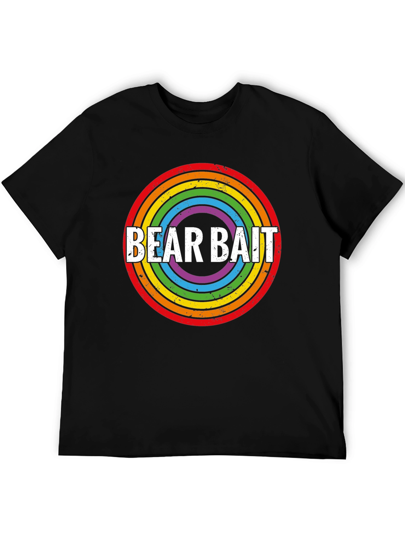 Bear Bait Rainbow Circle Graphic T-Shirt