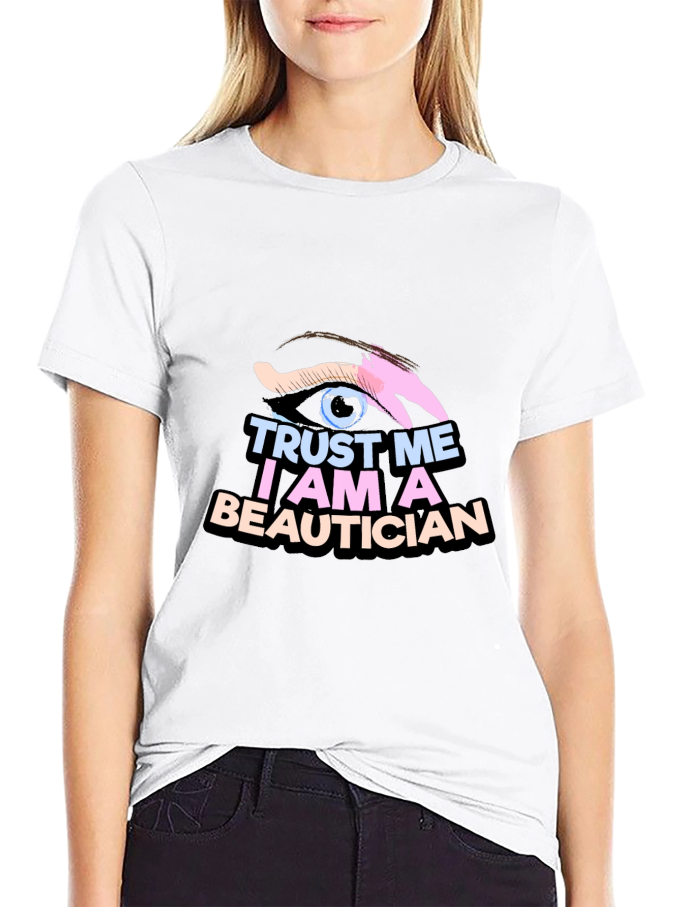 Trust Me Im A Beautician Black T-Shirt
