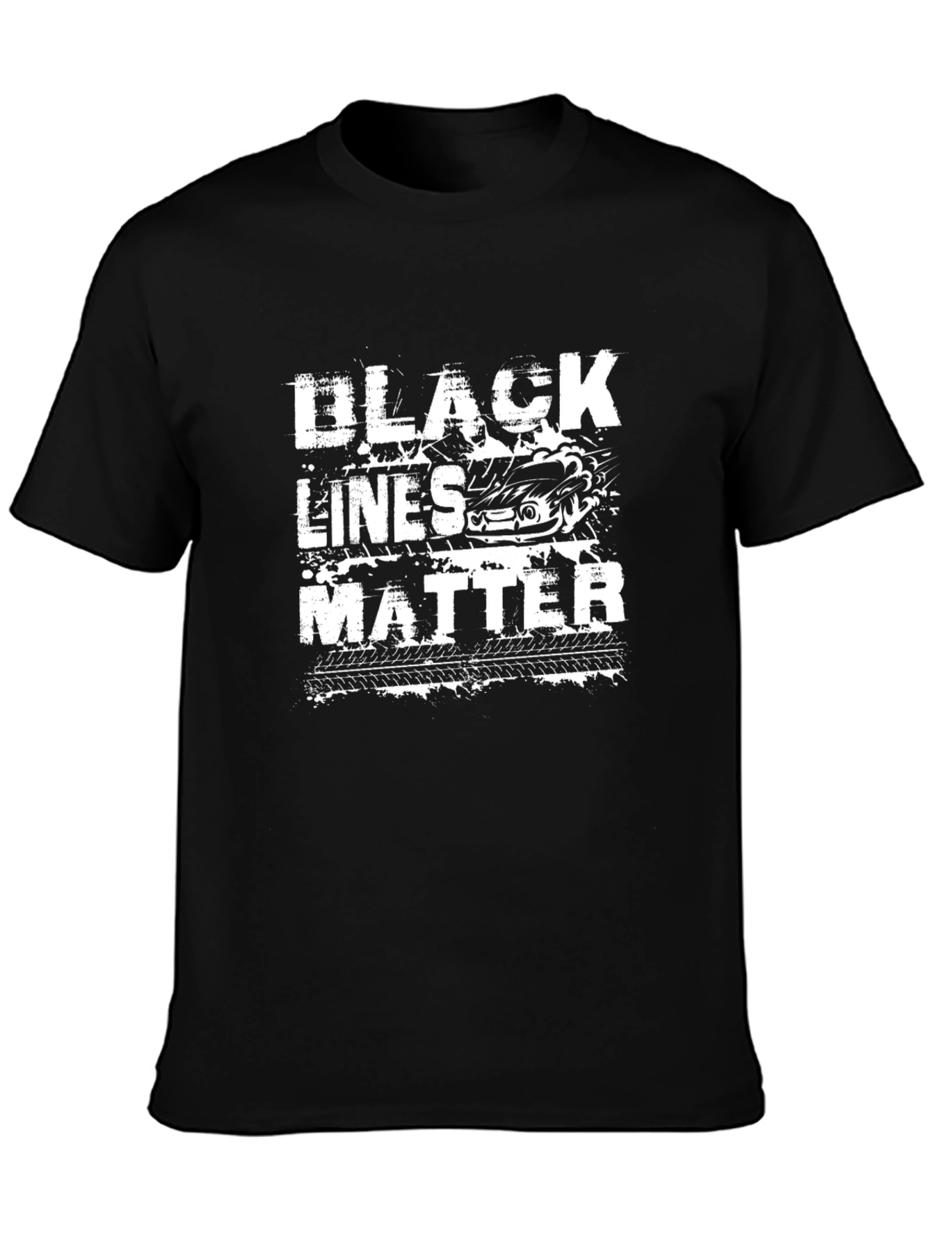 Black Lines Matter Graphic T-Shirt