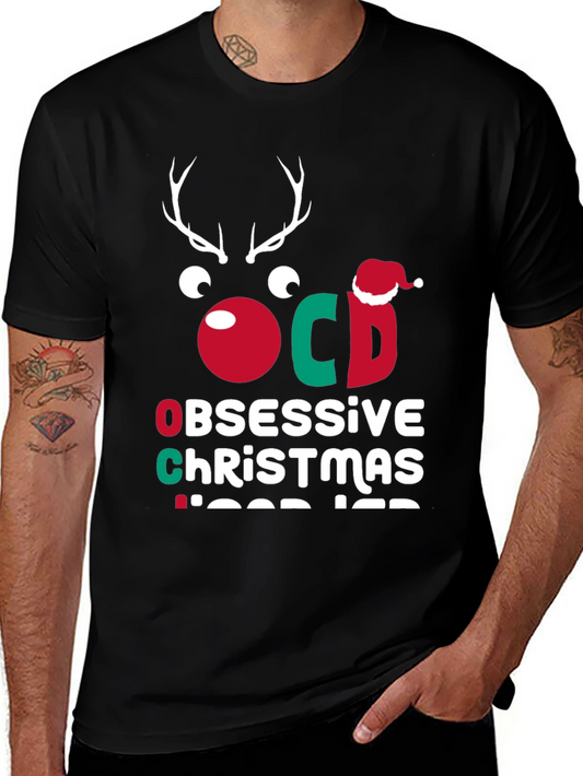 OCD Obsessive Christmas Disorder Funny Tee