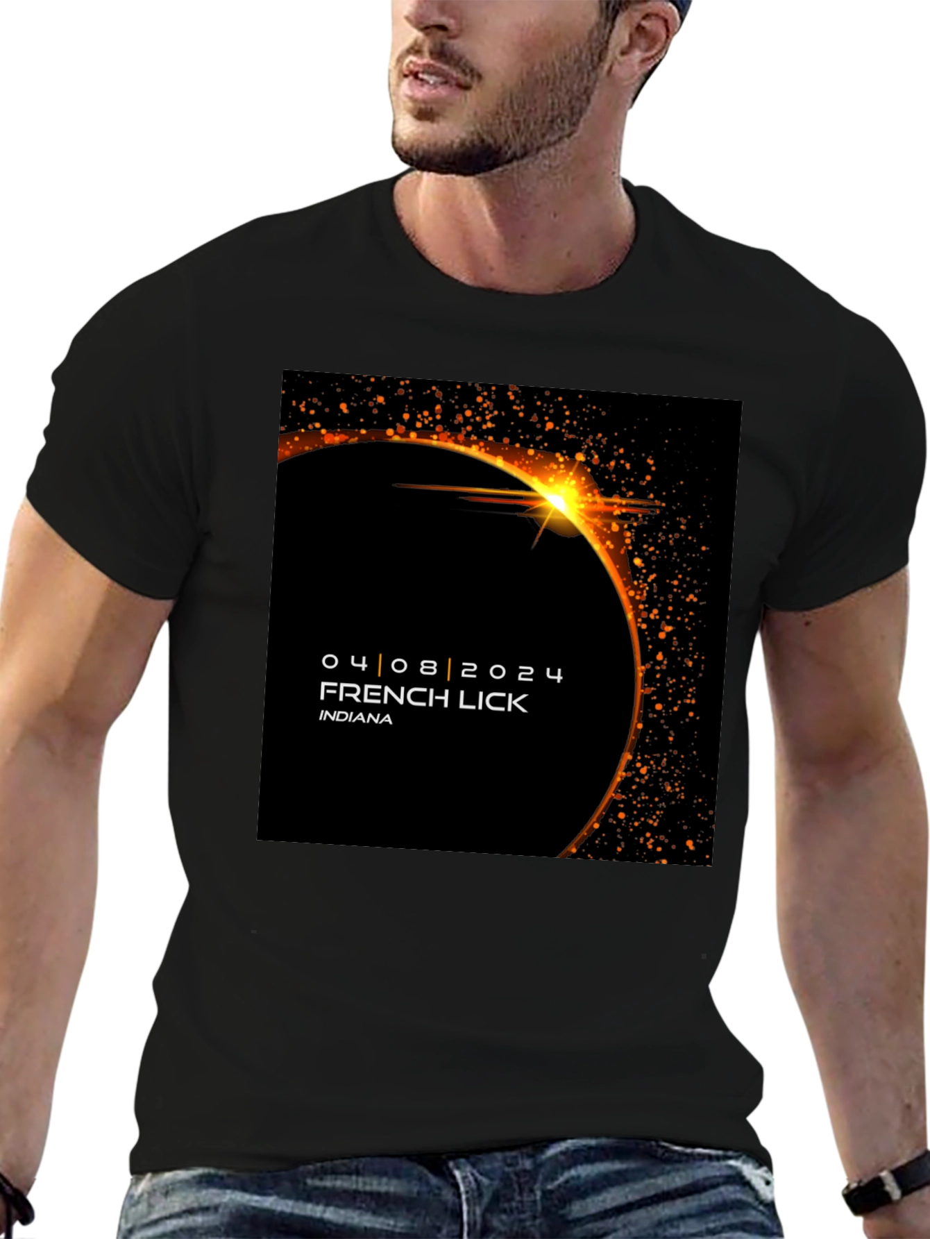 Total Solar Eclipse 2024 T-Shirt French Lick Indiana