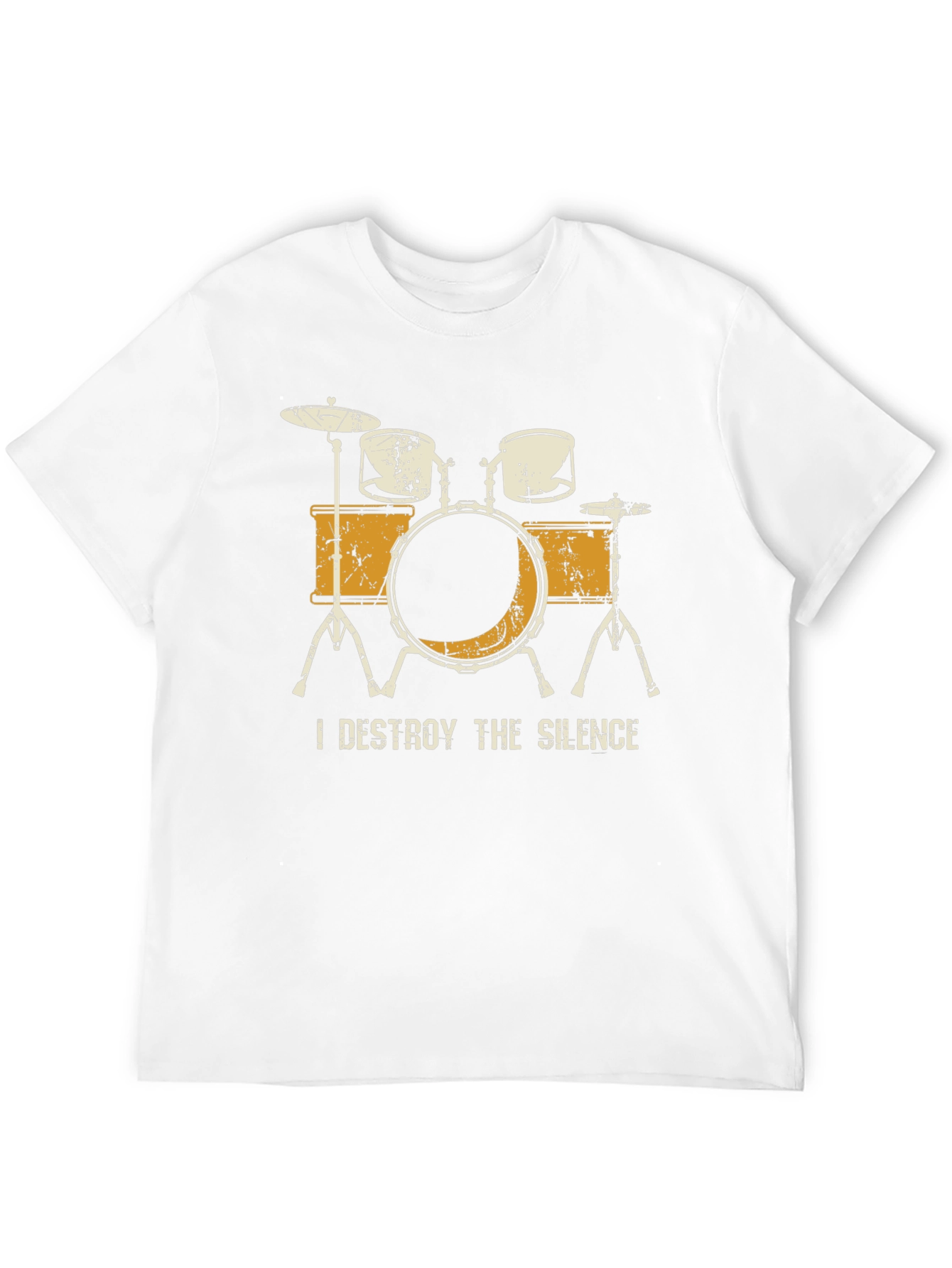 I Destroy The Silence Drum Set Graphic Tee