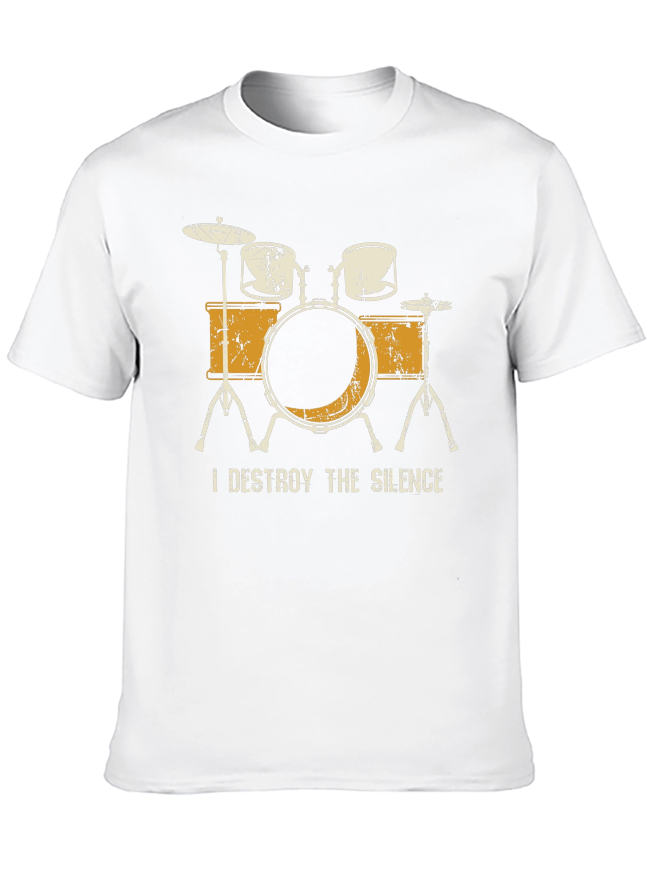 I Destroy The Silence Drum Set Graphic Tee
