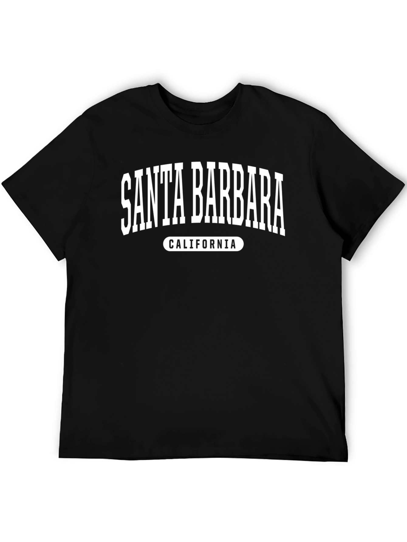 Santa Barbara California Graphic Tee - Black