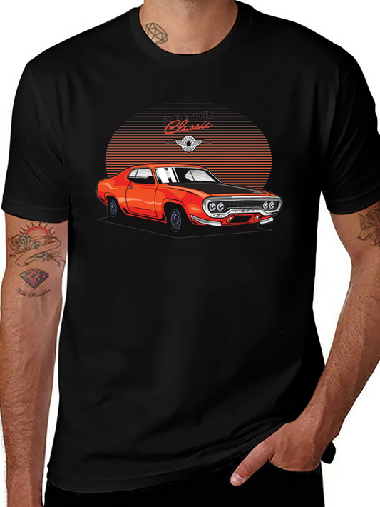 Classic Car Graphic Tee - Retro Automotive Shirt