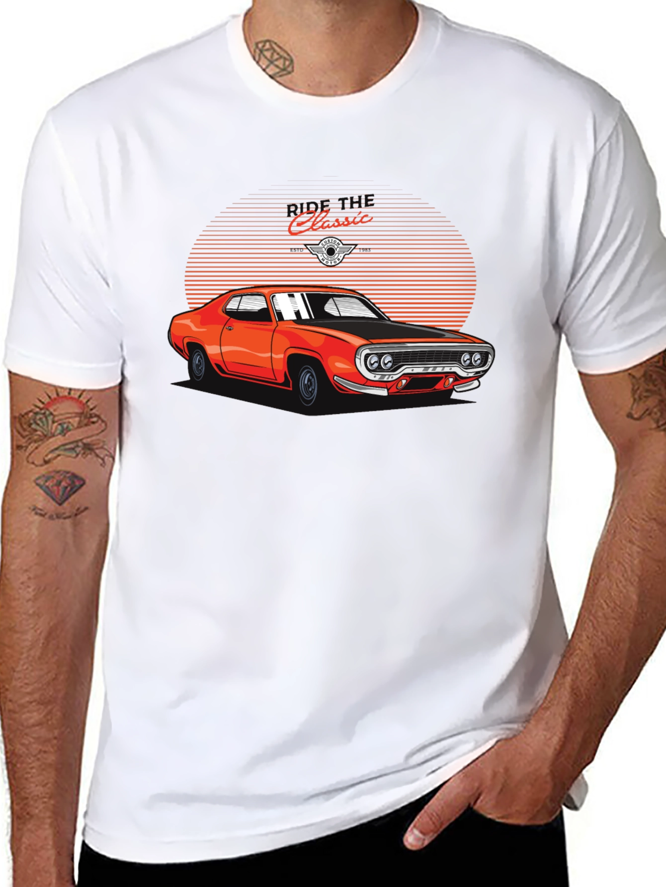 Classic Car Graphic Tee - Retro Automotive Shirt