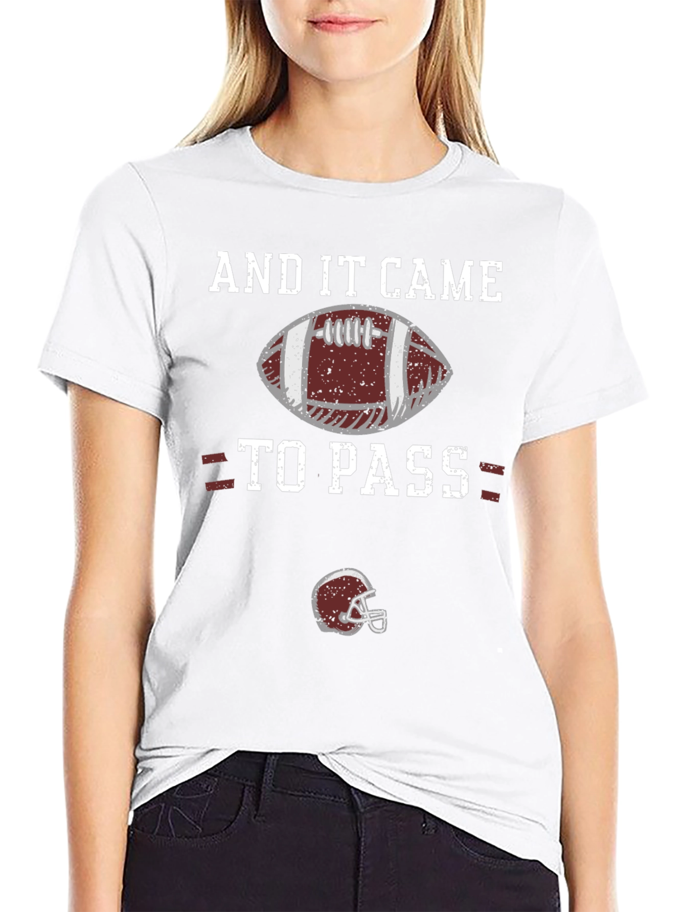 And It Came To Pass Football T-Shirt