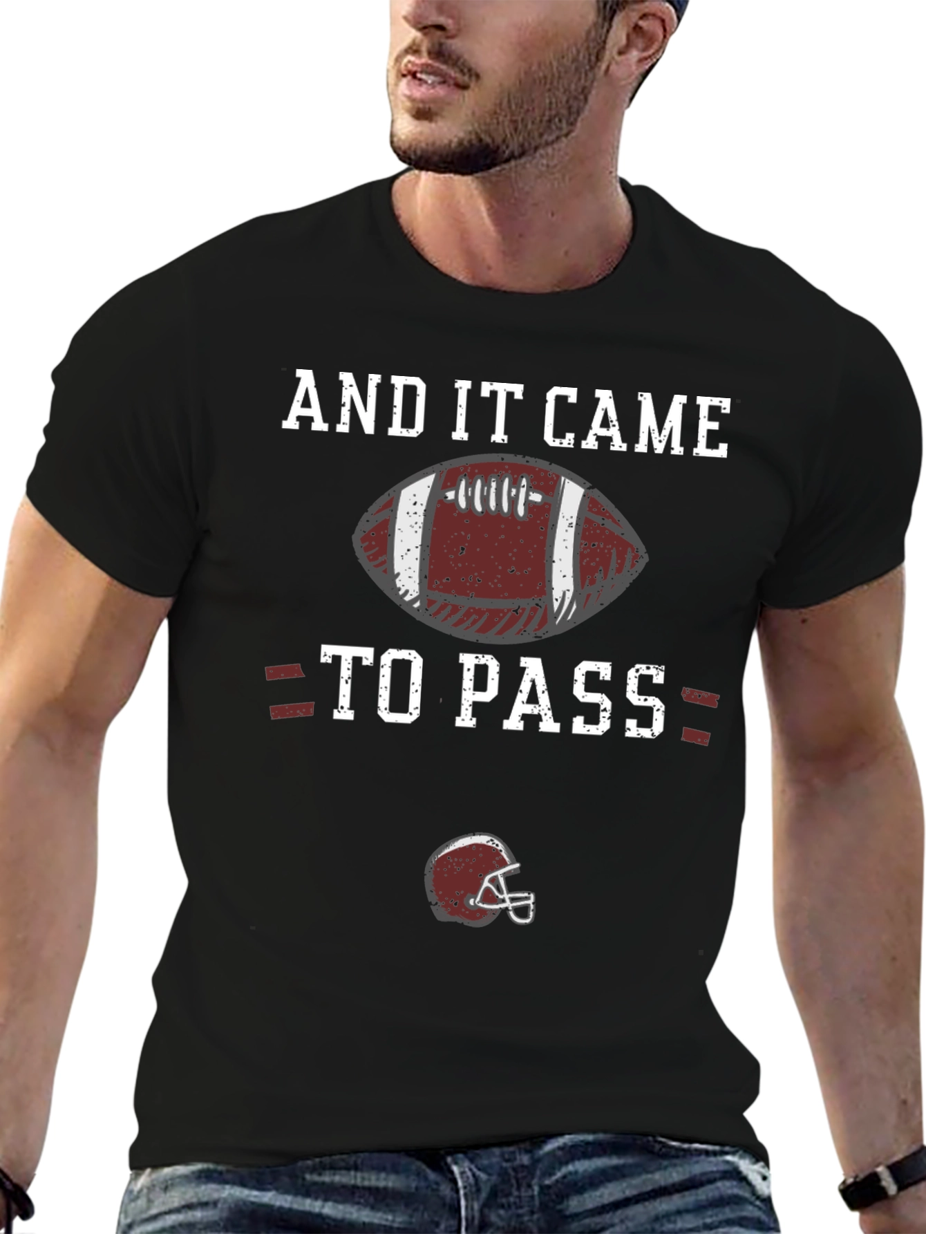 And It Came To Pass Football T-Shirt