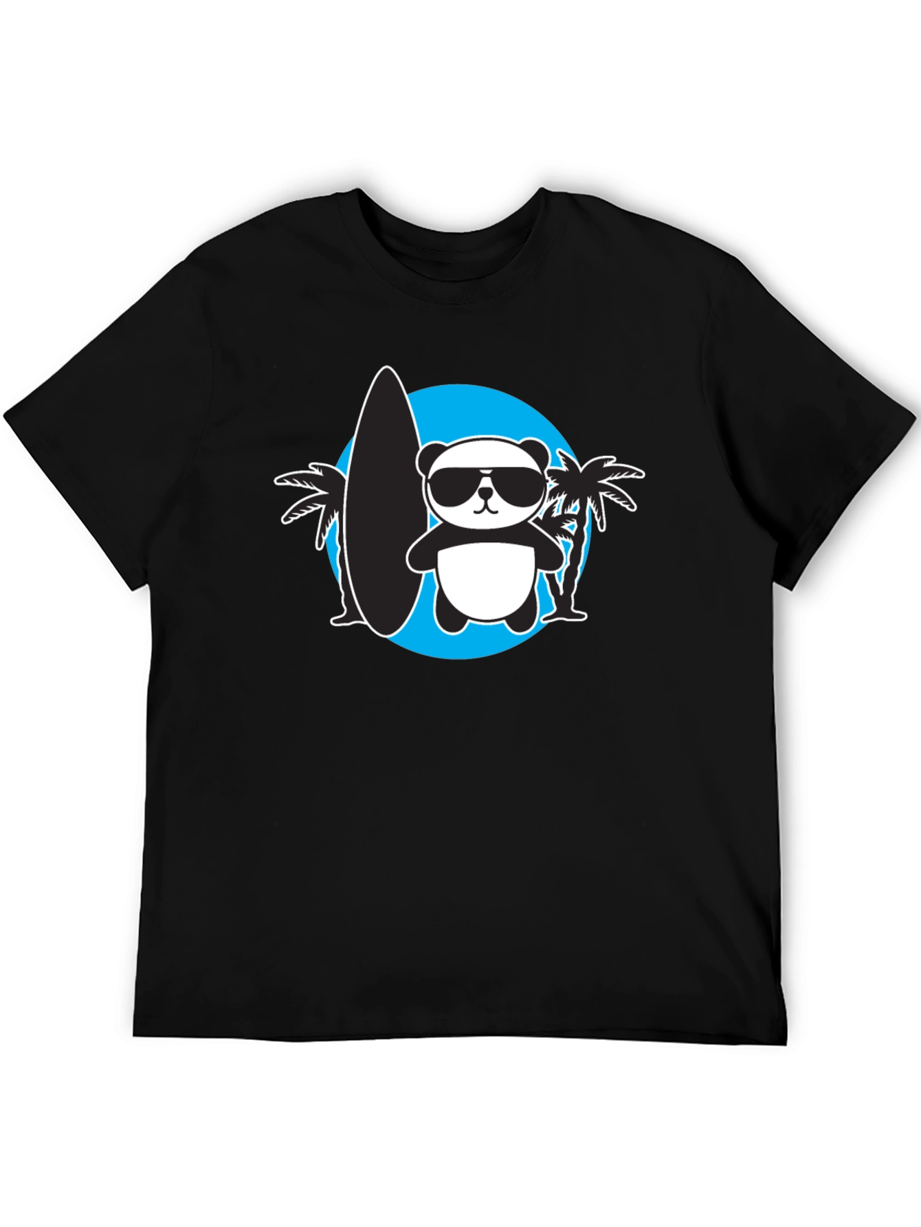 Cool Panda Surfer Graphic Tee