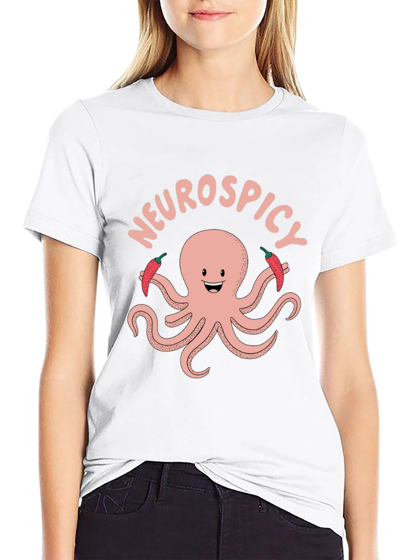 Neurospicy Octopus Graphic T-Shirt