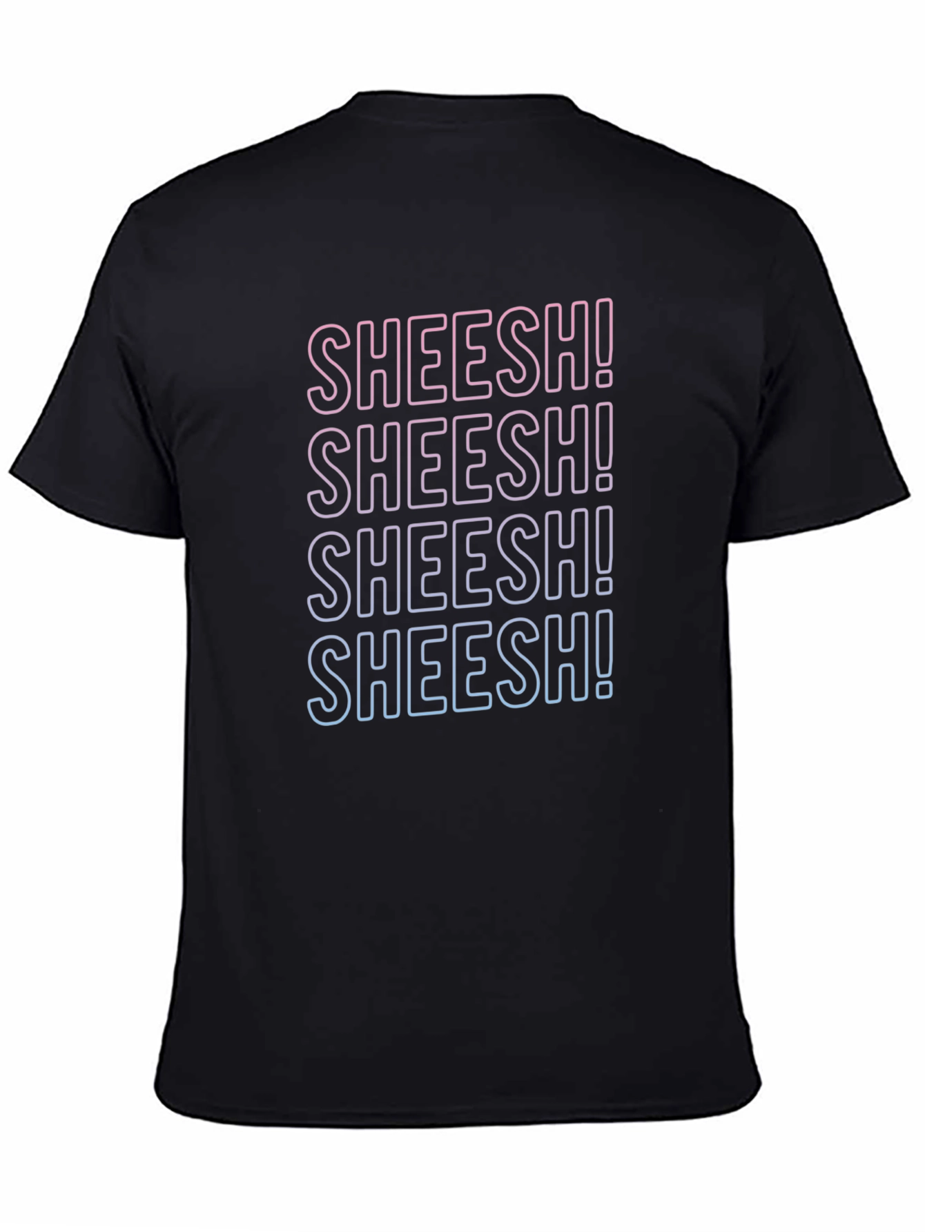Trendy Sheesh! Graphic Tee - Casual Comfort