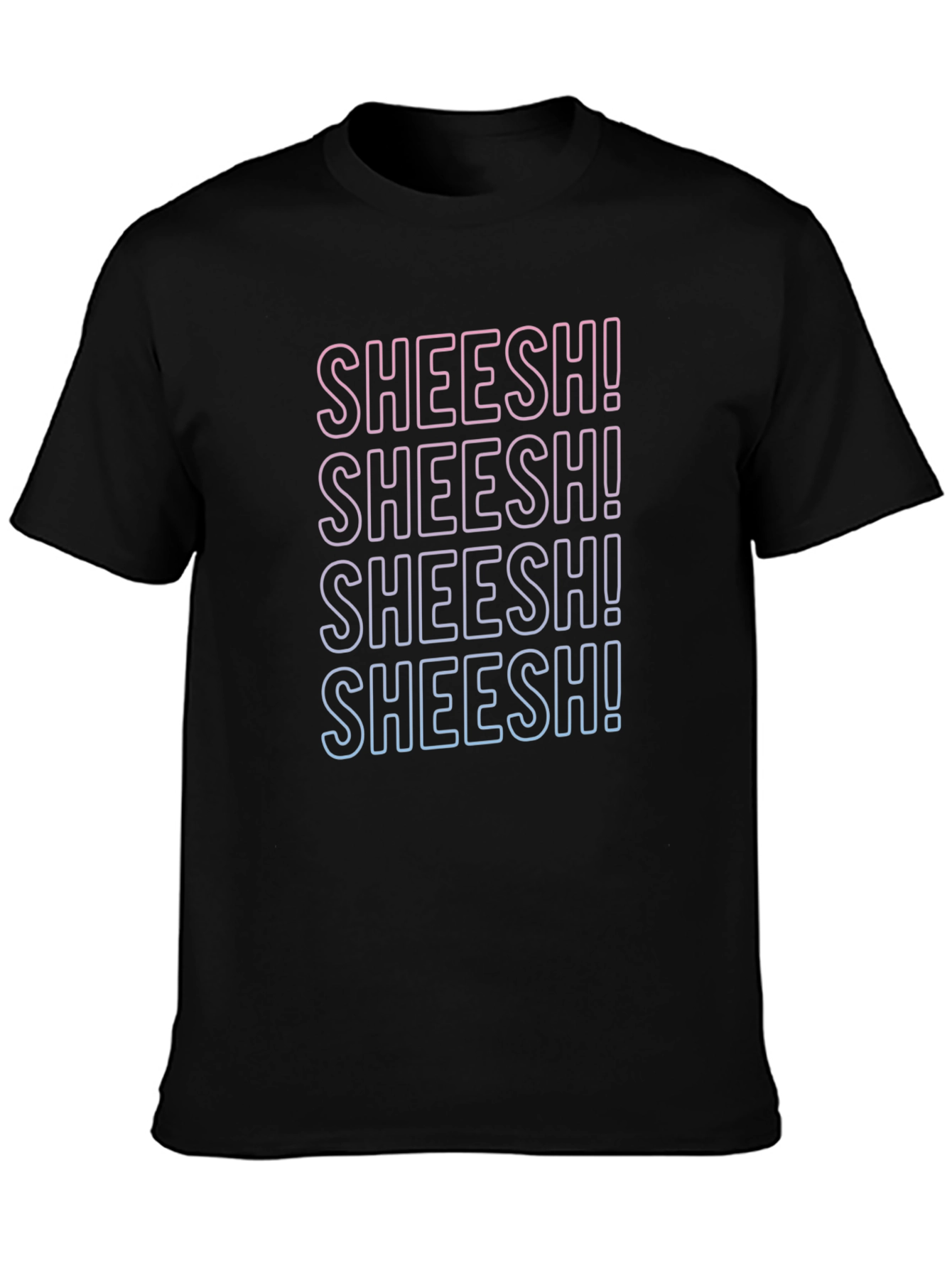 Trendy Sheesh! Graphic Tee - Casual Comfort