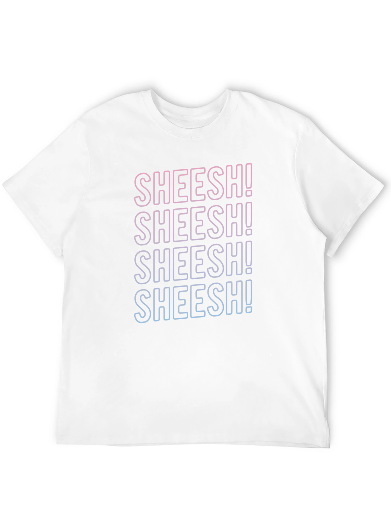 Trendy Sheesh! Graphic Tee - Casual Comfort