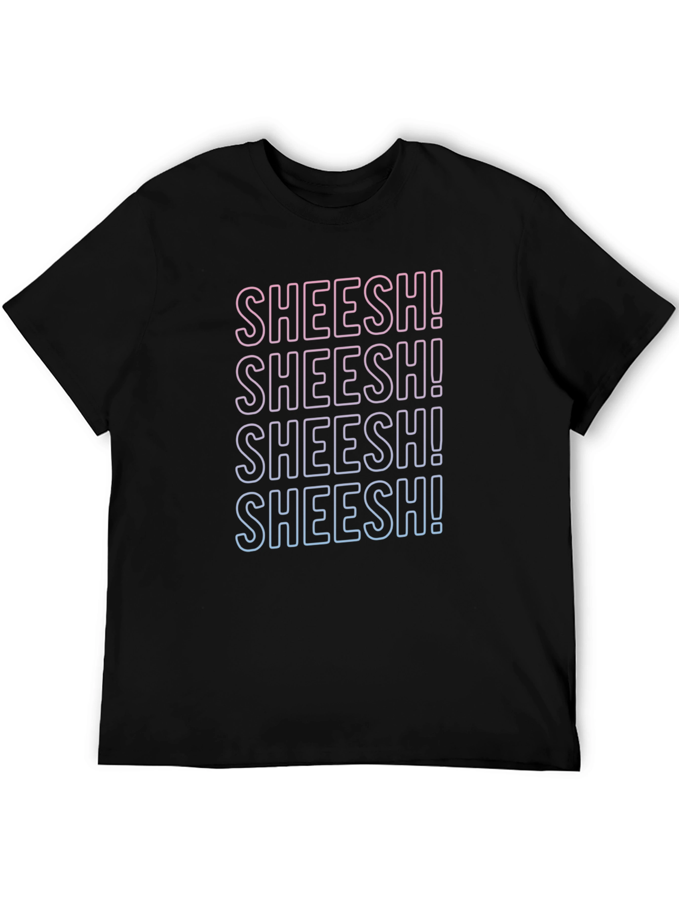 Trendy Sheesh! Graphic Tee - Casual Comfort
