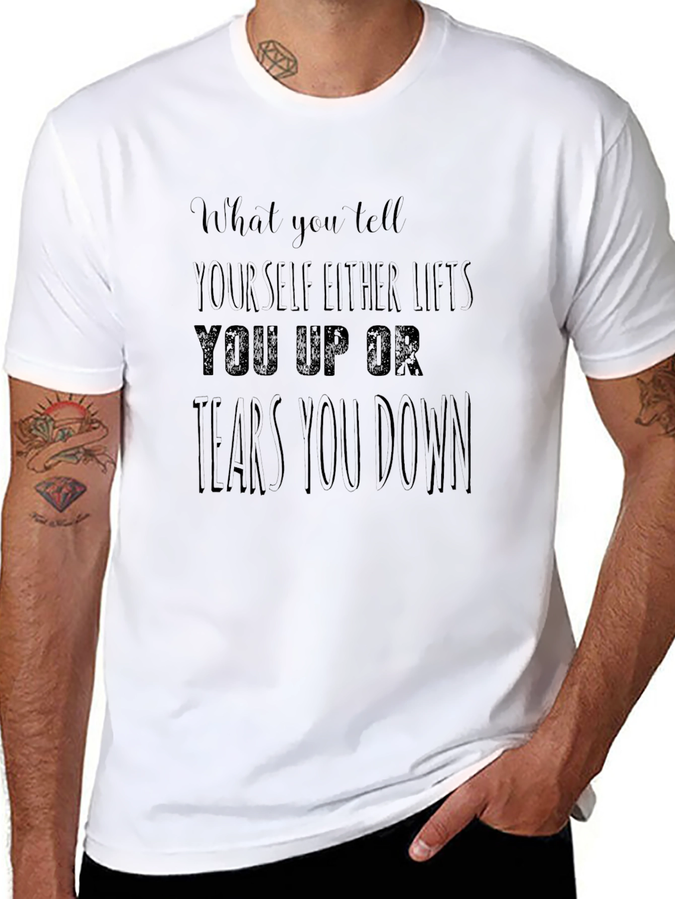 Motivational Graphic Tee - Self Talk Matters