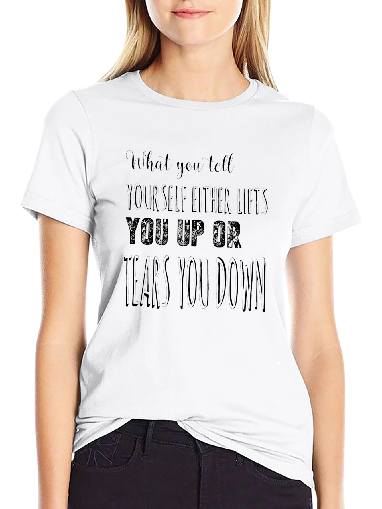 Motivational Graphic Tee - Self Talk Matters