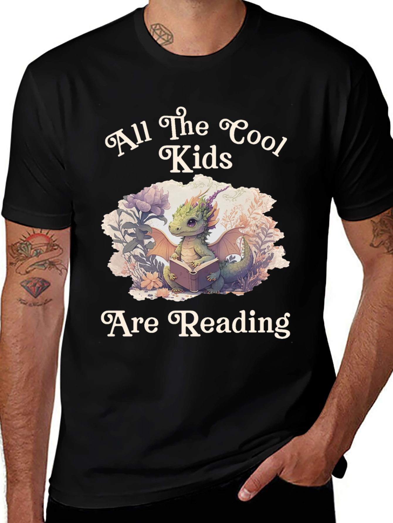 Cool Kids Read T-Shirt: Dragon Book Lover Tee
