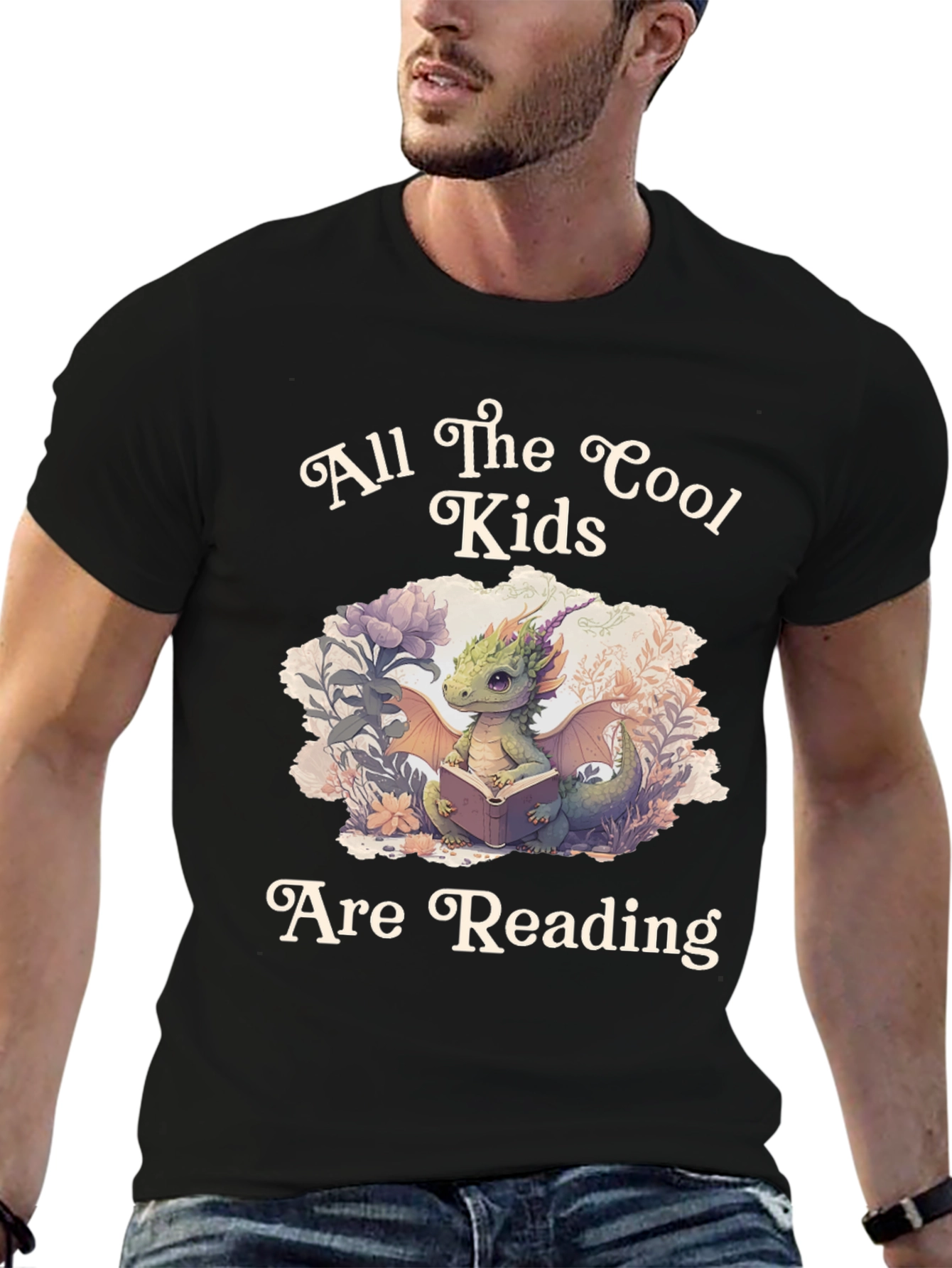 Cool Kids Read T-Shirt: Dragon Book Lover Tee