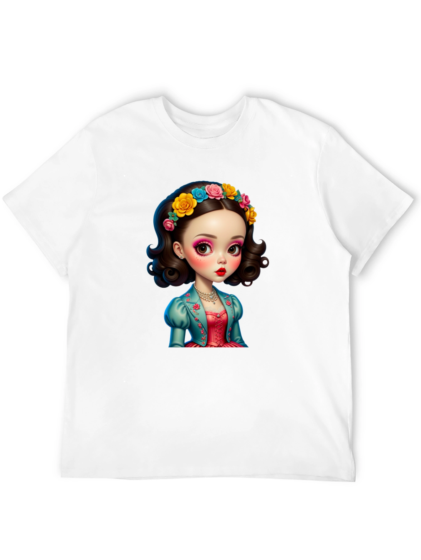 Whimsical Doll Graphic T-Shirt - Unique Design