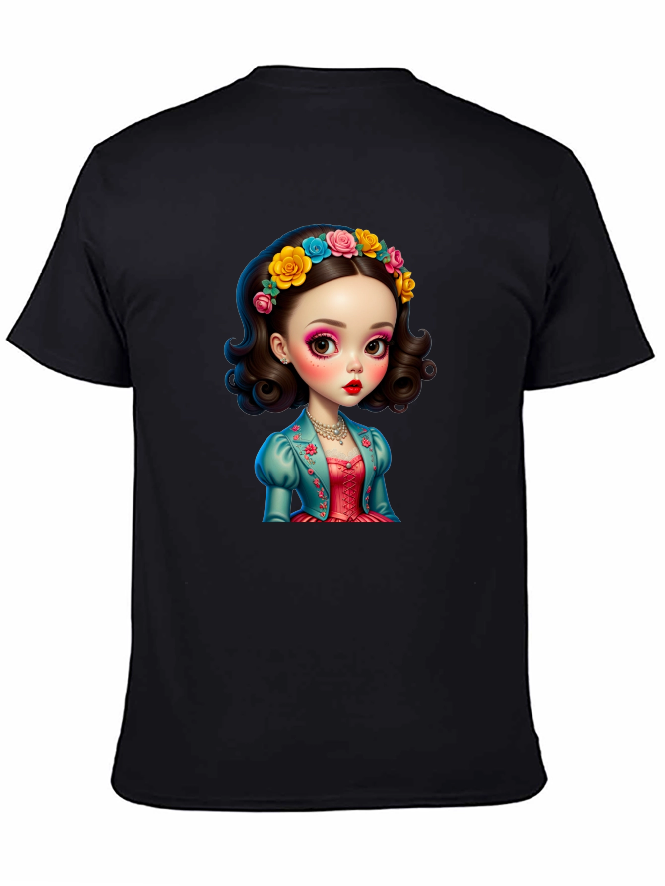 Whimsical Doll Graphic T-Shirt - Unique Design