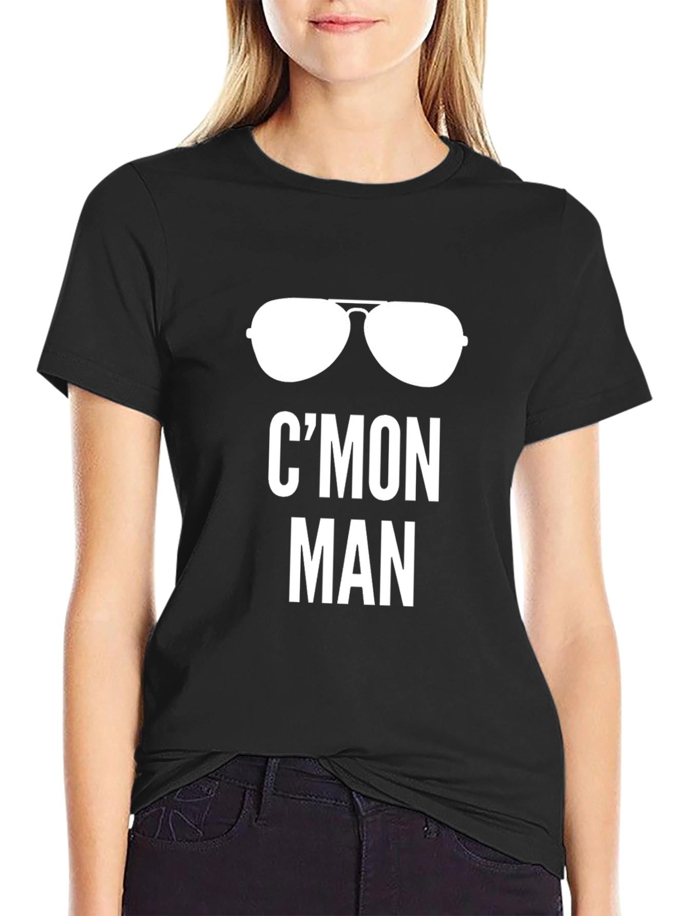 Cmon Man T-Shirt - Aviator Sunglasses Graphic Tee