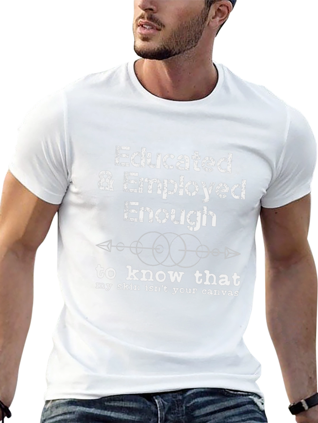 Educated & Employed Enough T-Shirt - Black