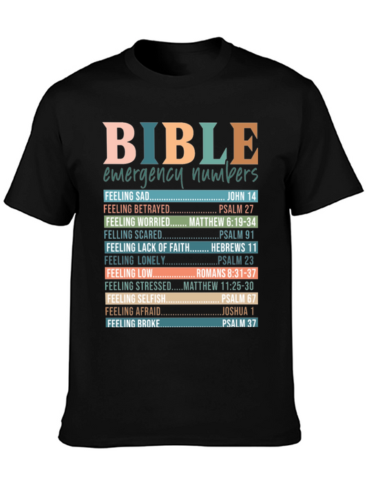 Bible Emergency Numbers Christian T-Shirt