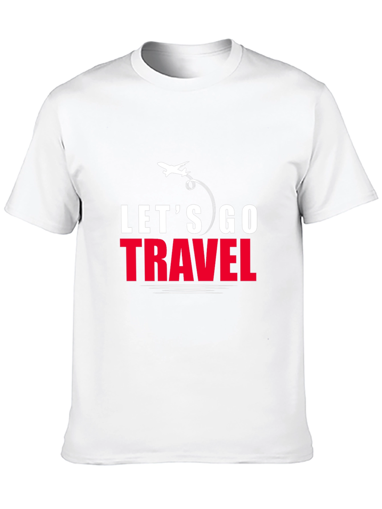 Lets Go Travel T-Shirt | Stylish Airplane Graphic Tee