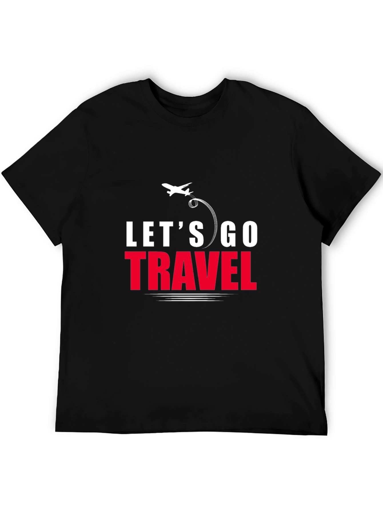 Lets Go Travel T-Shirt | Stylish Airplane Graphic Tee