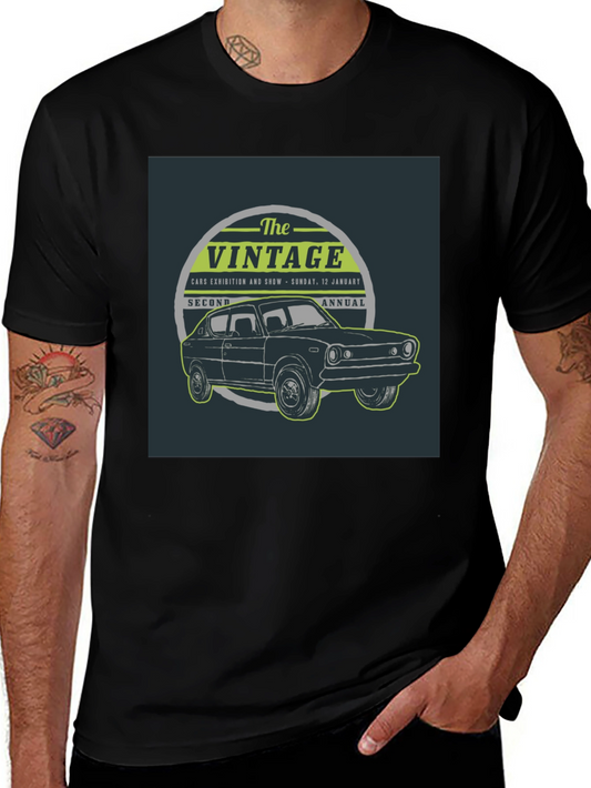 Vintage Car Show T-Shirt - Black