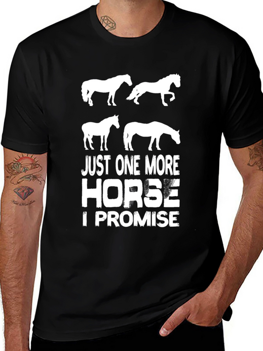 Just One More Horse T-Shirt - Funny Equestrian Tee