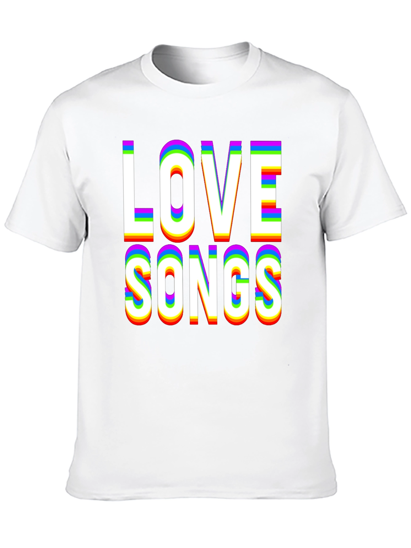 Love Songs Graphic Print Black T-Shirt