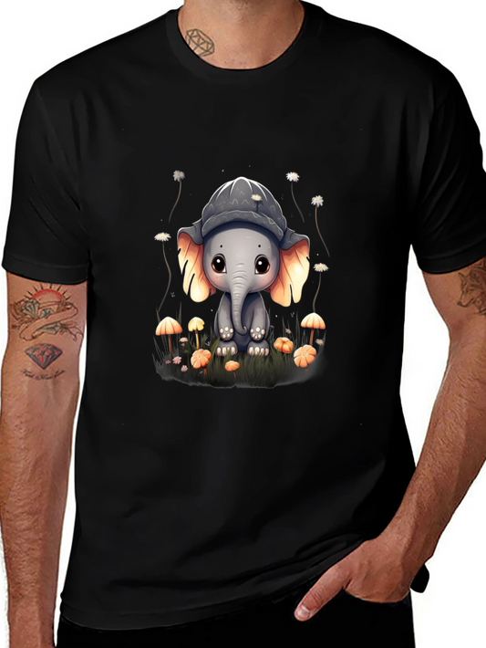Elephant & Mushroom Graphic Tee