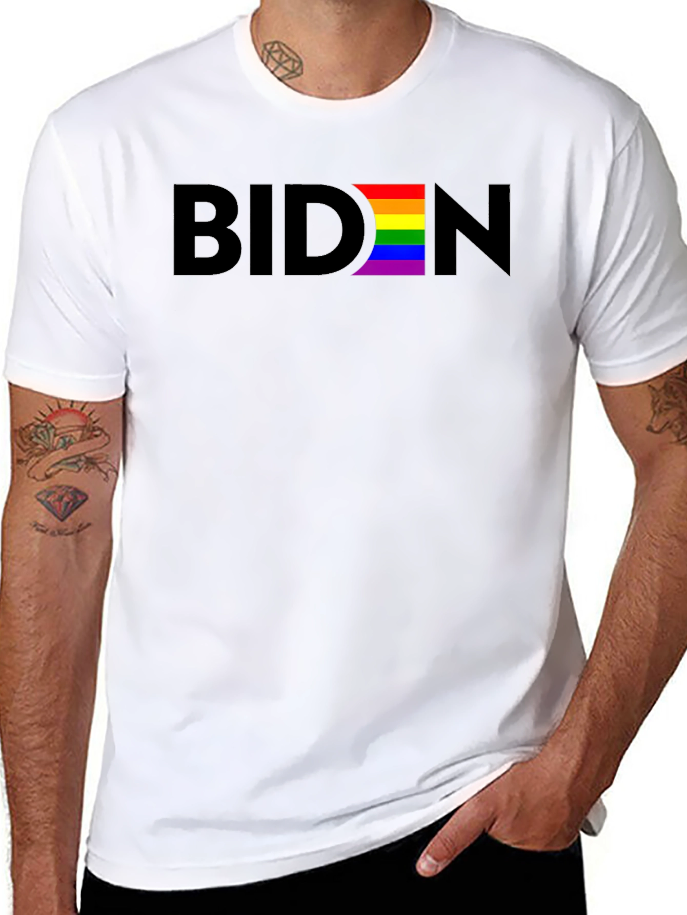 Biden Pride LGBTQ+ T-Shirt - Black