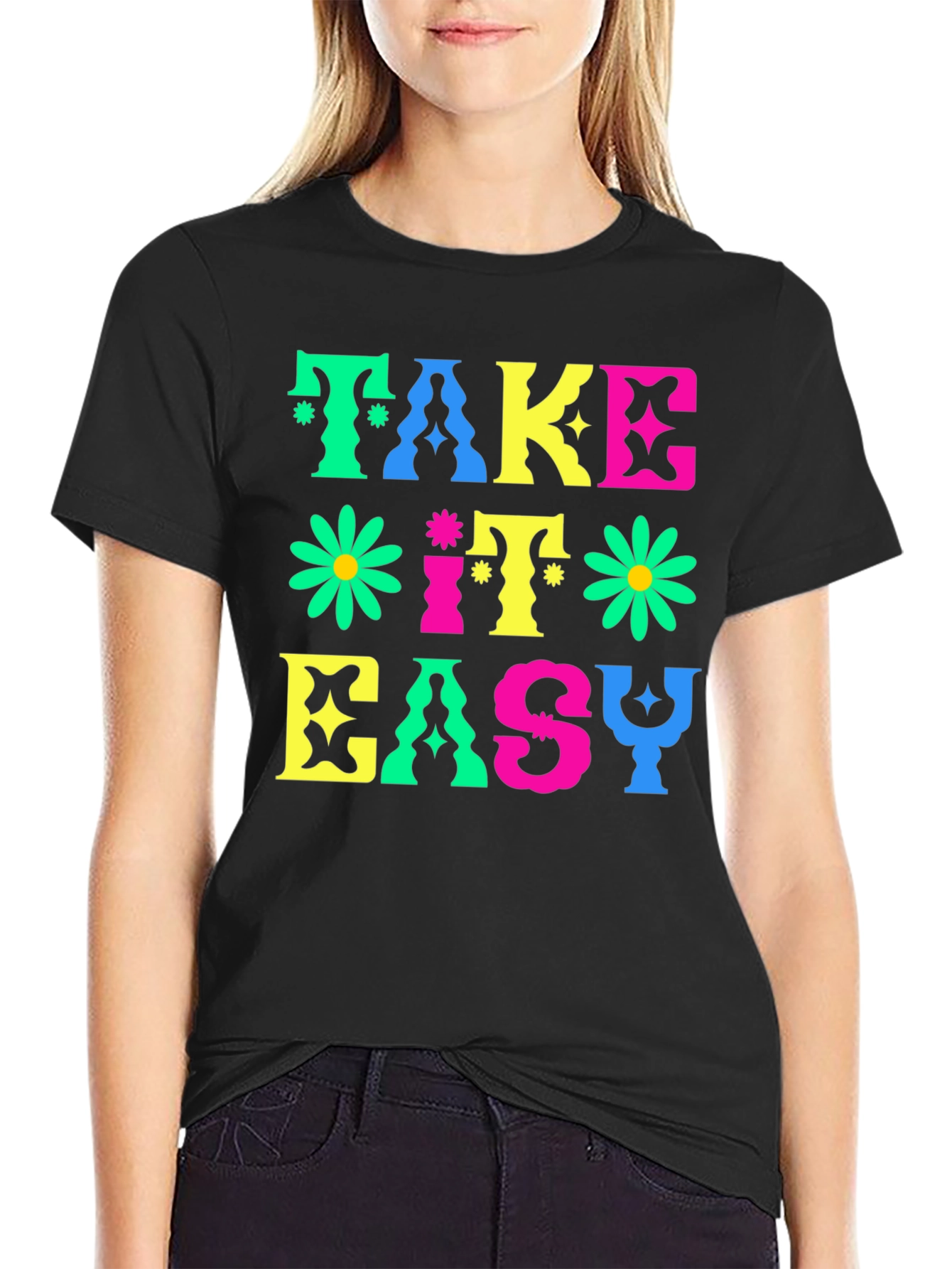Retro Take It Easy Graphic T-Shirt