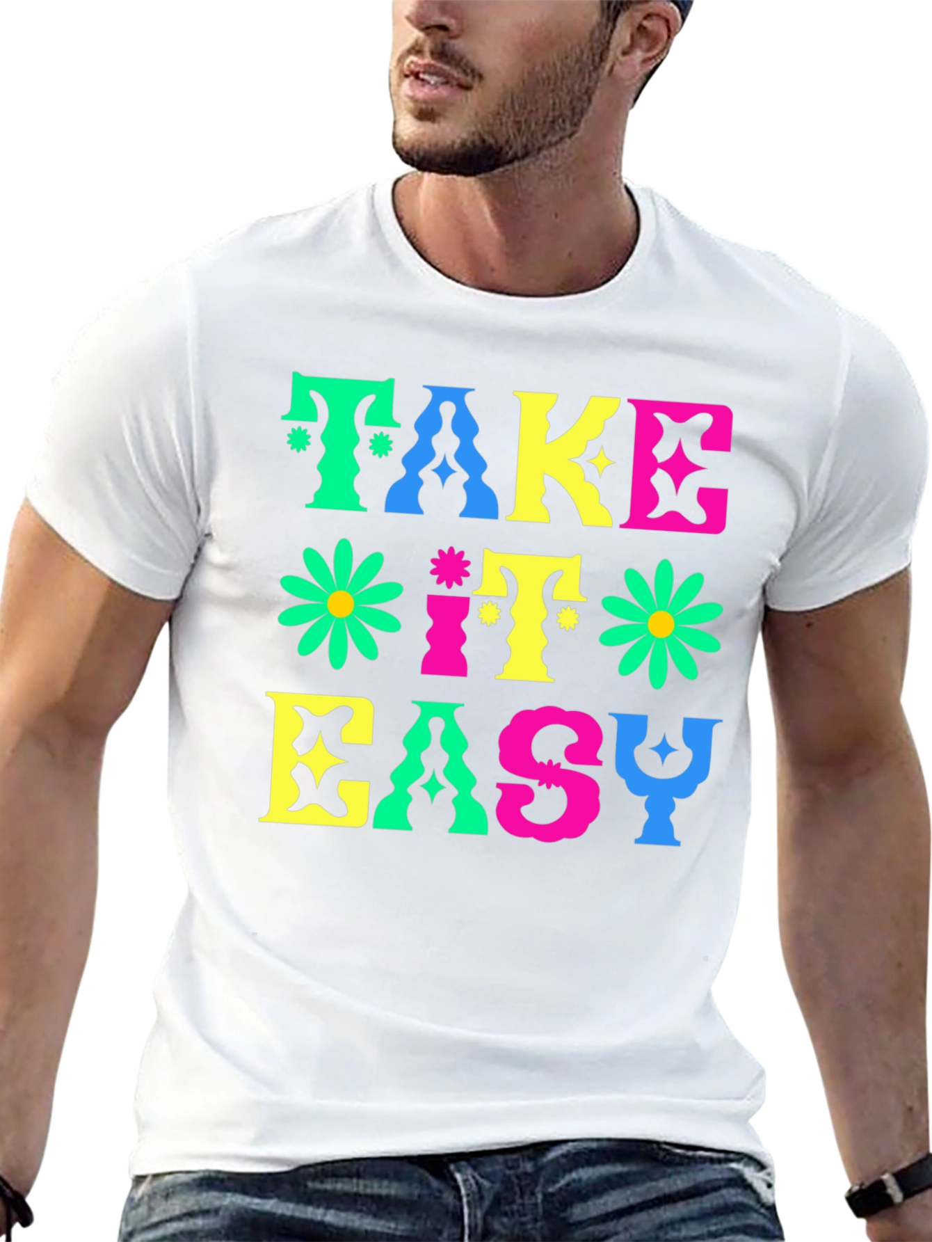 Retro Take It Easy Graphic T-Shirt