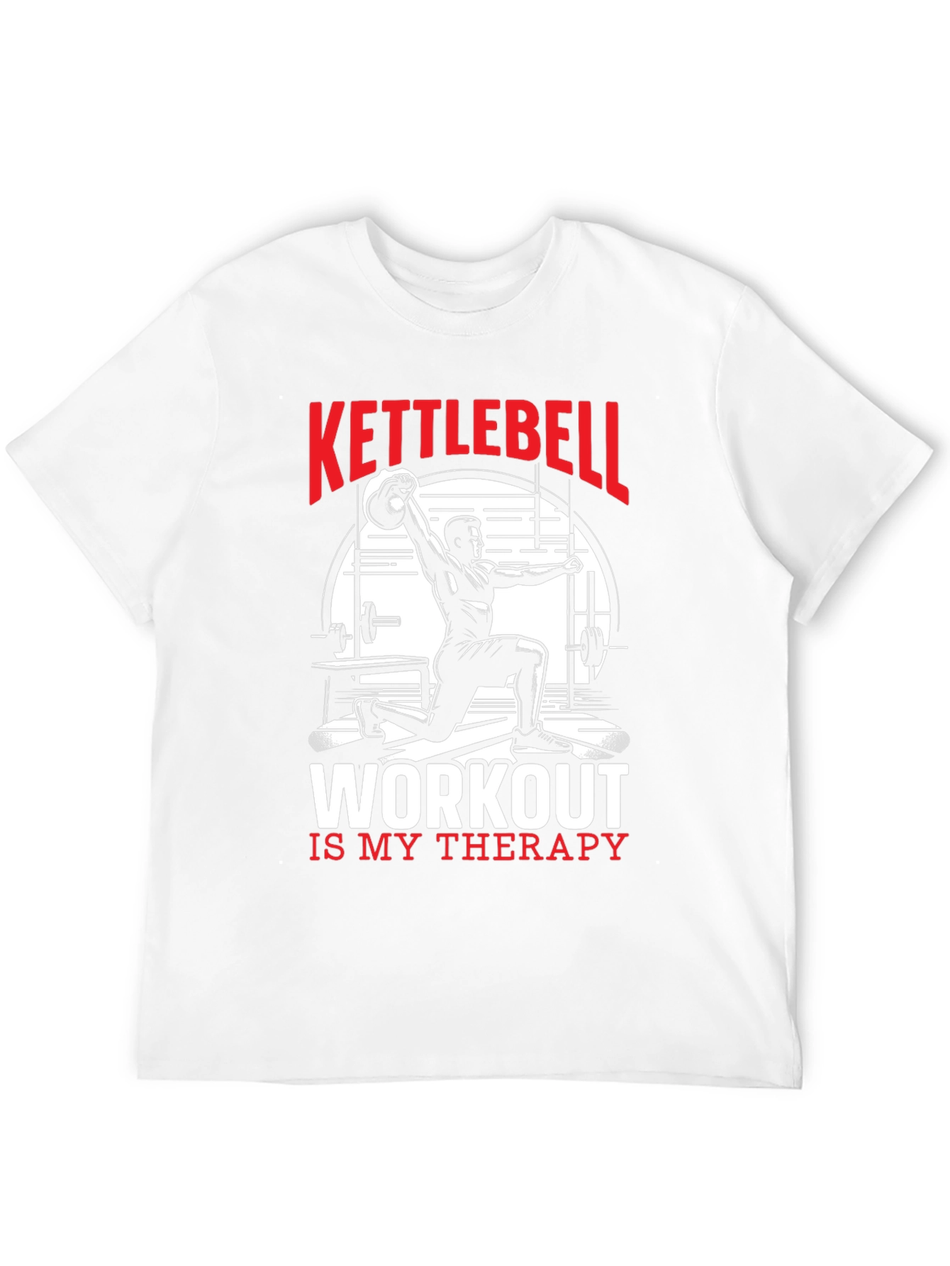 Kettlebell Workout Graphic Tee - Fitness Therapy Shirt