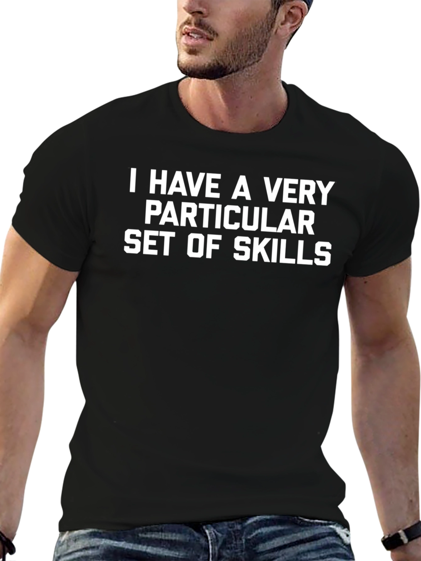 Skills Graphic Tee - Black Cotton Blend