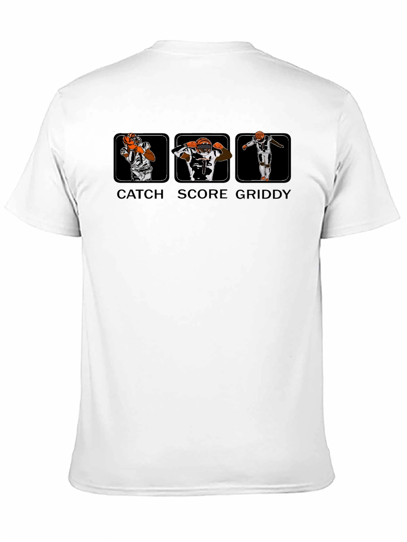 Catch Score Griddy Black T-Shirt