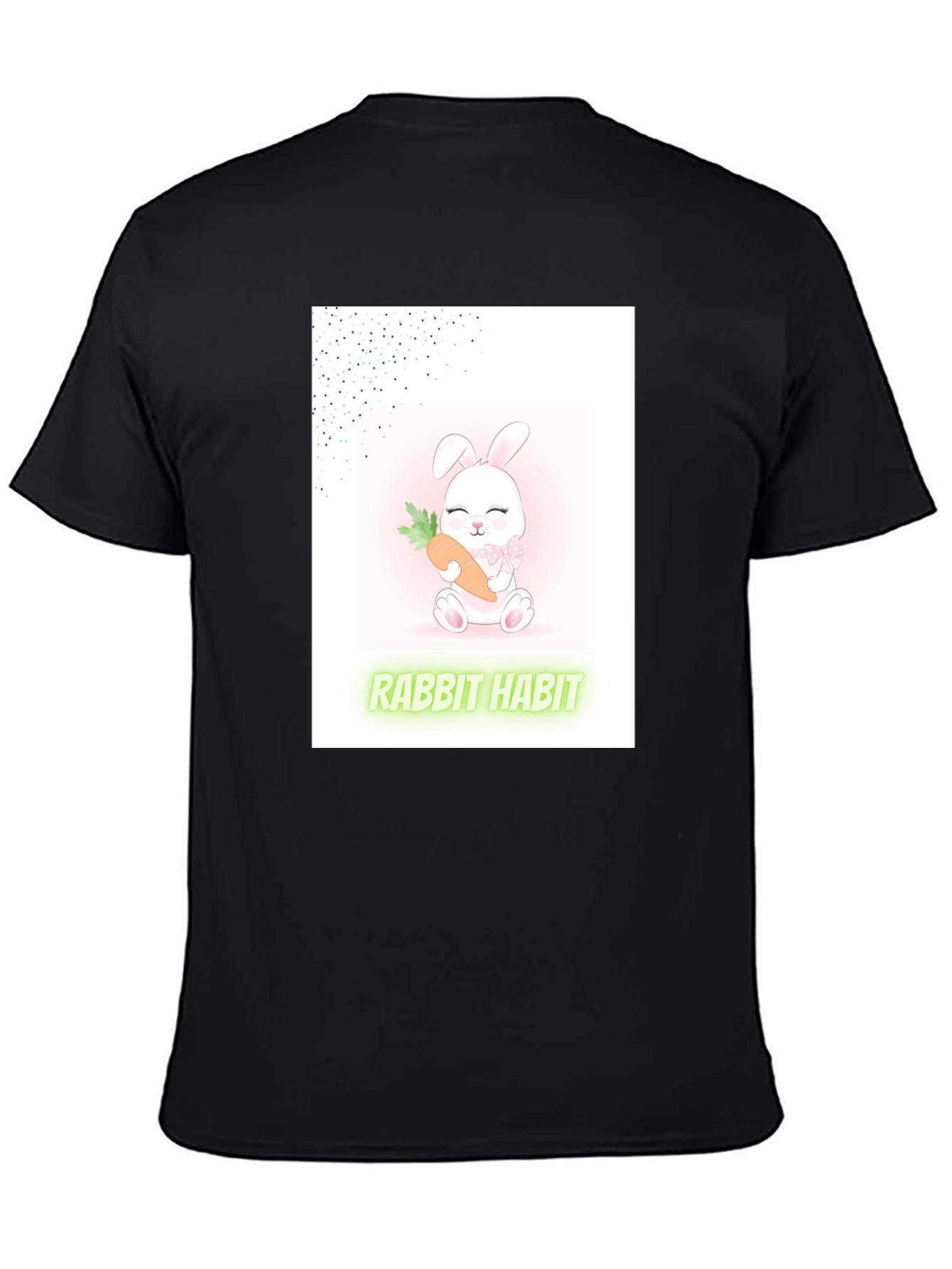 Cute Rabbit Habit Graphic Tee - Trendy Unisex T-Shirt