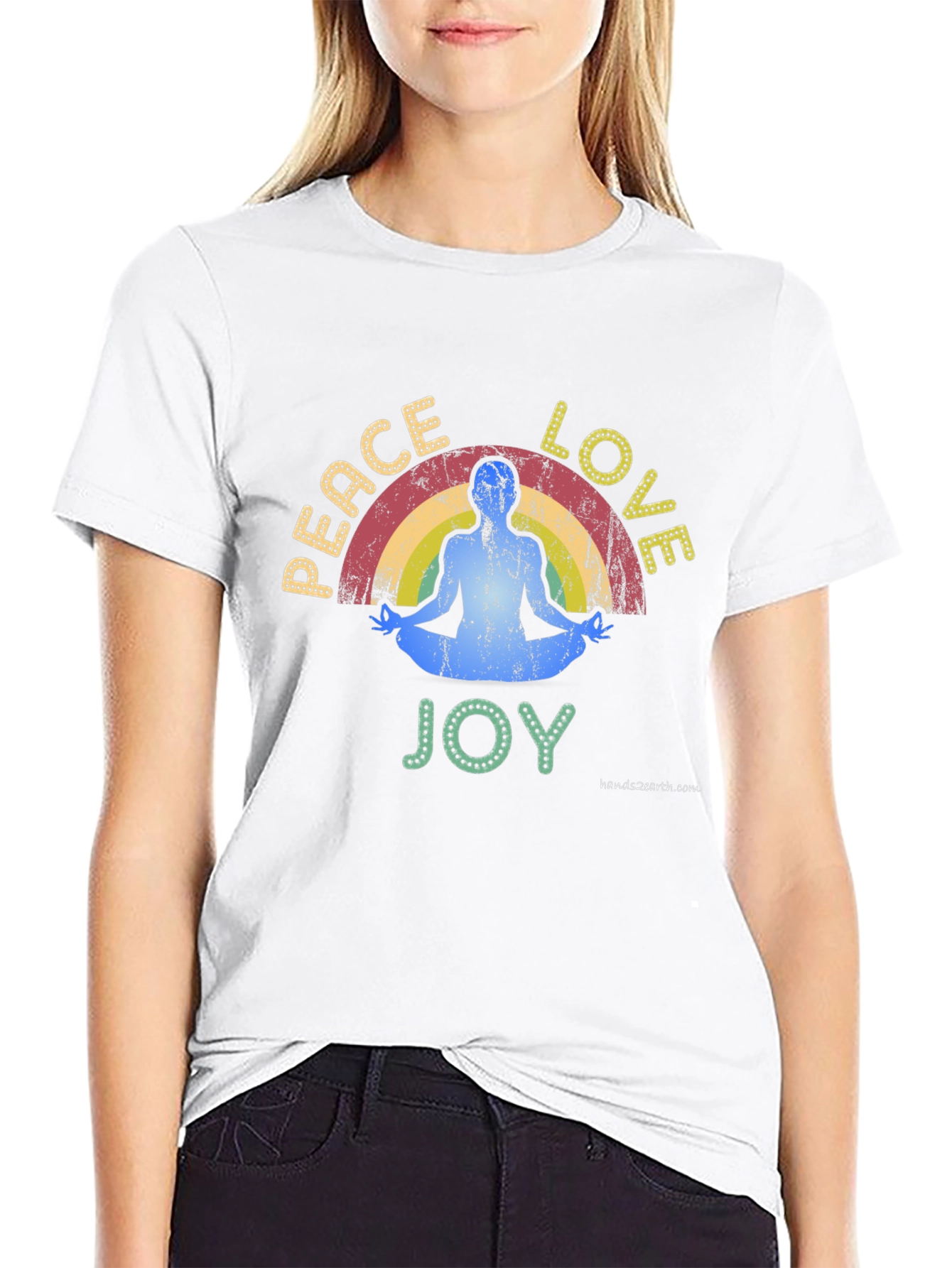 Peace Love Joy Yoga T-Shirt